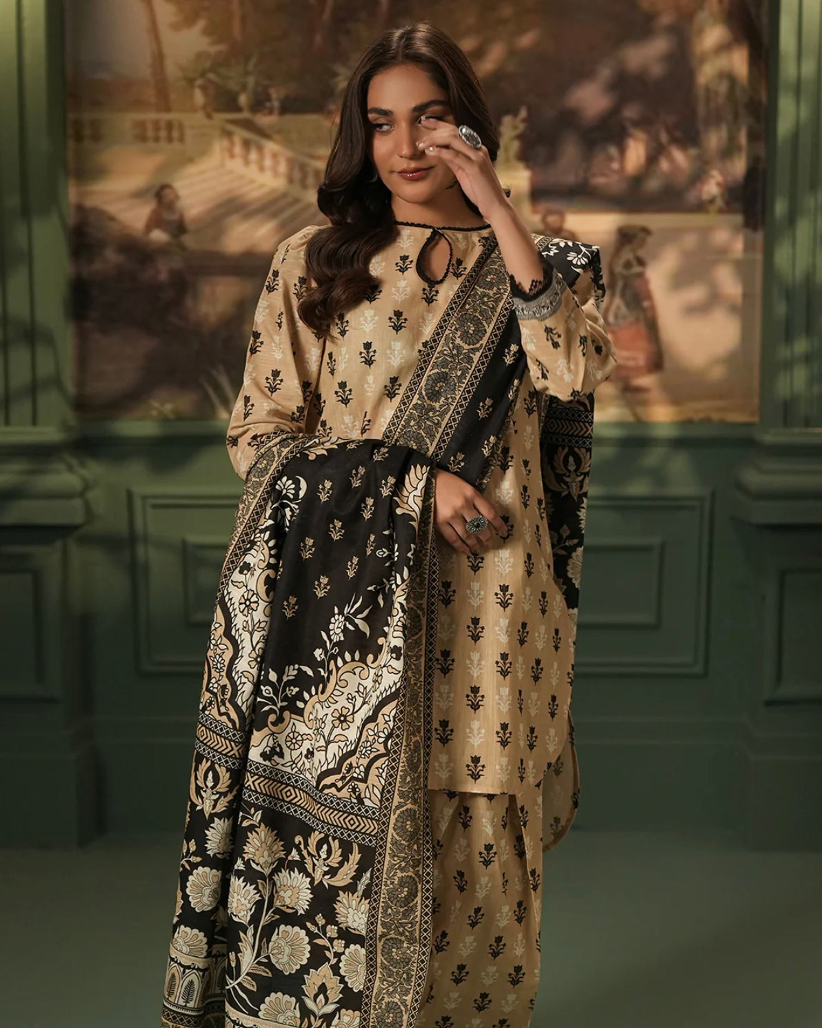 Zellbury | Printed Khaddar 3Pc | Design 473