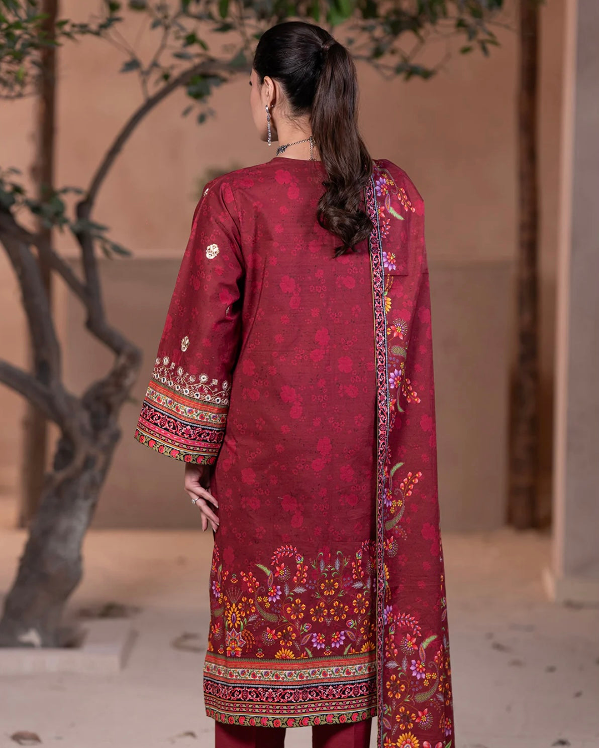 Zellbury | Embroidered Khaddar 3Pc | Design 476