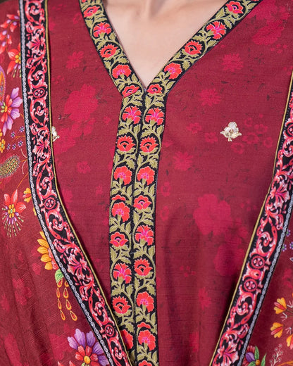 Zellbury | Embroidered Khaddar 3Pc | Design 476