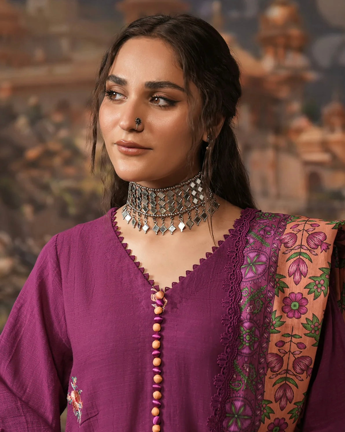 Zellbury | Embroidered Khaddar 3Pc | Design 487