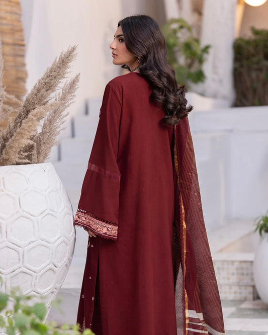 Zellbury | Embroidered Viscose 3Pc | Design 492