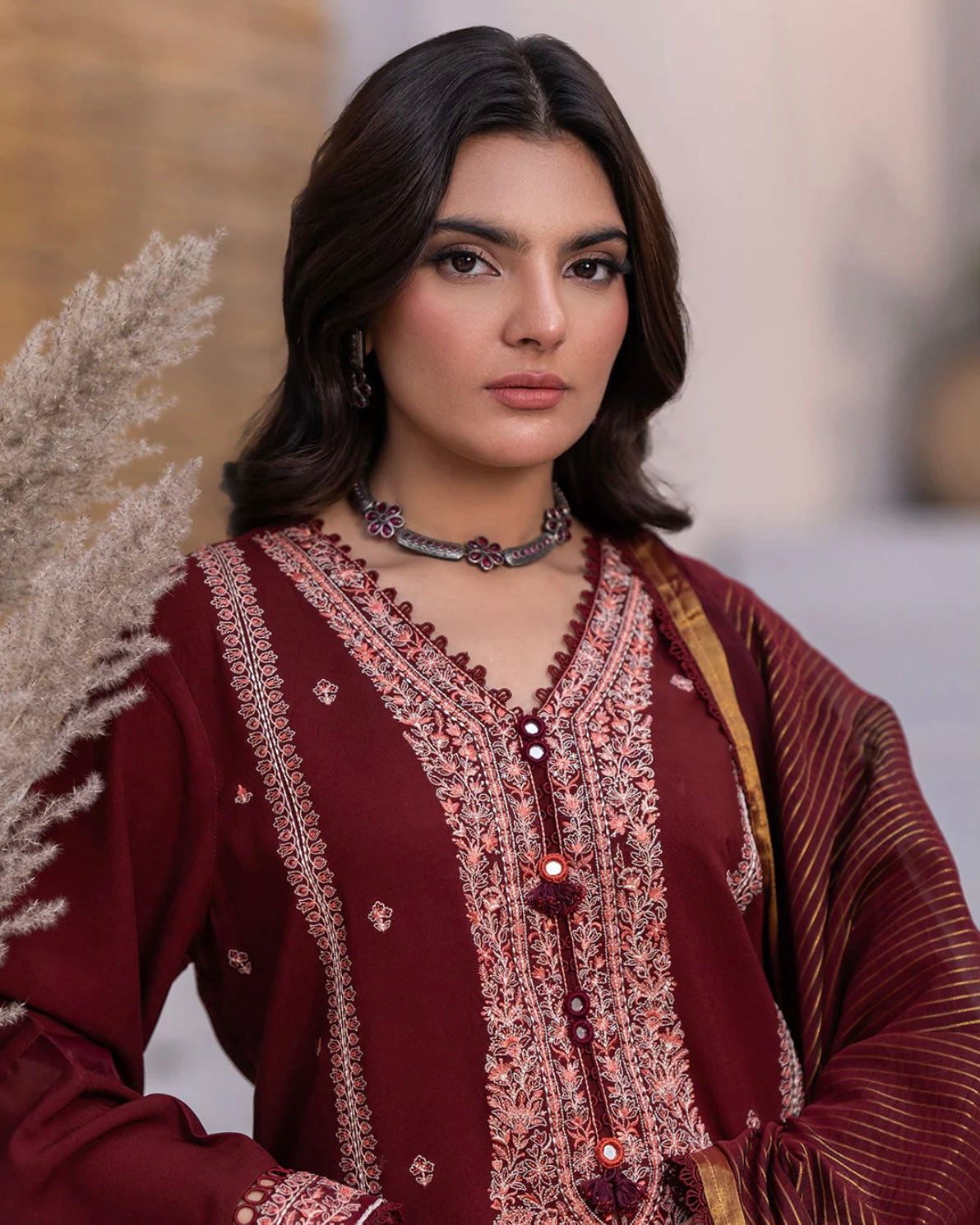 Zellbury | Embroidered Viscose 3Pc | Design 492