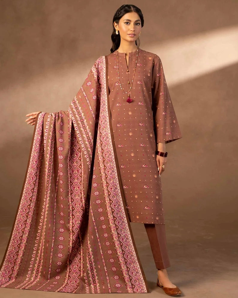 Nishat | Printed Khaddar 3pc | Design 493