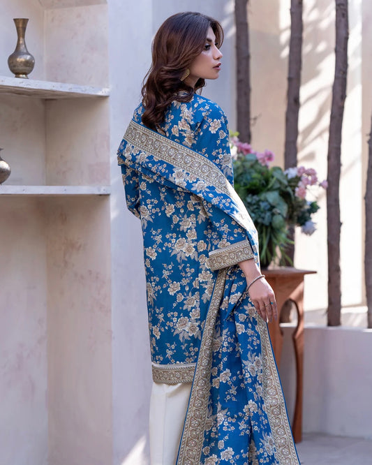 Zellbury | Printed Khaddar 2Pc | Design 495