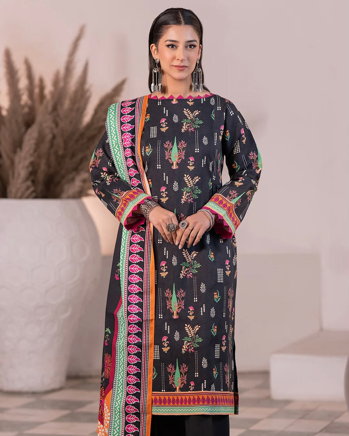 Zellbury | Printed Khaddar 2Pc | Design 496