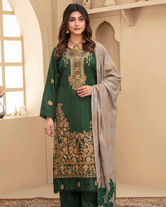 Gull-e-Rukh | Embroidered Zari Wool | Design 4
