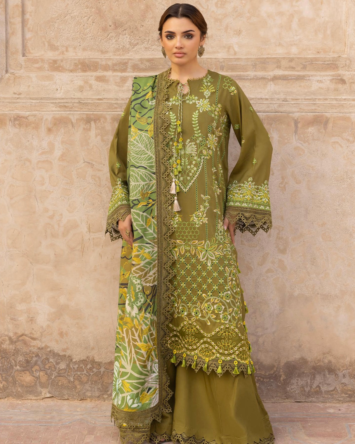 GullJee Shah Bano | Embroidered Linen | Design 4