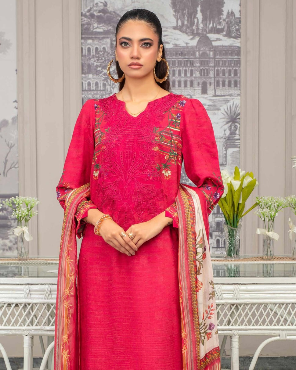 Gullerukh Pleasing | Embroidered Self Jacquard Viscose | Design 4