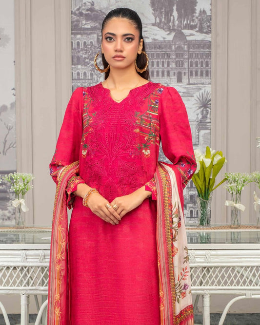 Gullerukh Pleasing | Embroidered Self Jacquard Viscose | Design 4