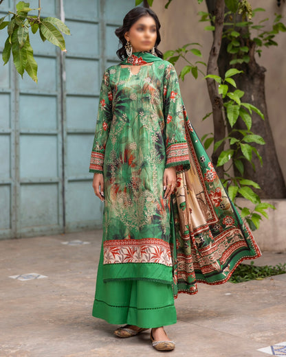 Fantak Sahil | Embroidered Printed Staple | Design 4