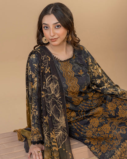 Palwasha Dastak | Embroidered Printed Viscose | Design 4