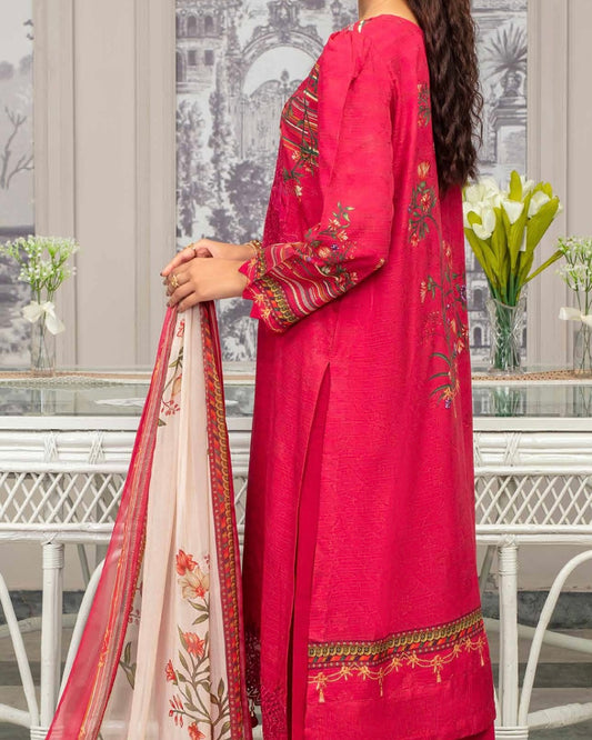 Gullerukh Pleasing | Embroidered Self Jacquard Viscose | Design 4