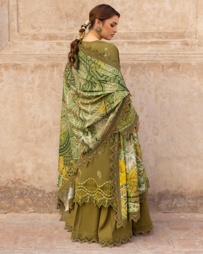 GullJee Shah Bano | Embroidered Linen | Design 4