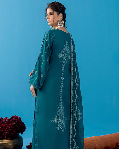 Palwasha Pakeeza | Emb Viscose with Emb Chiffon Dupatta | Design 4