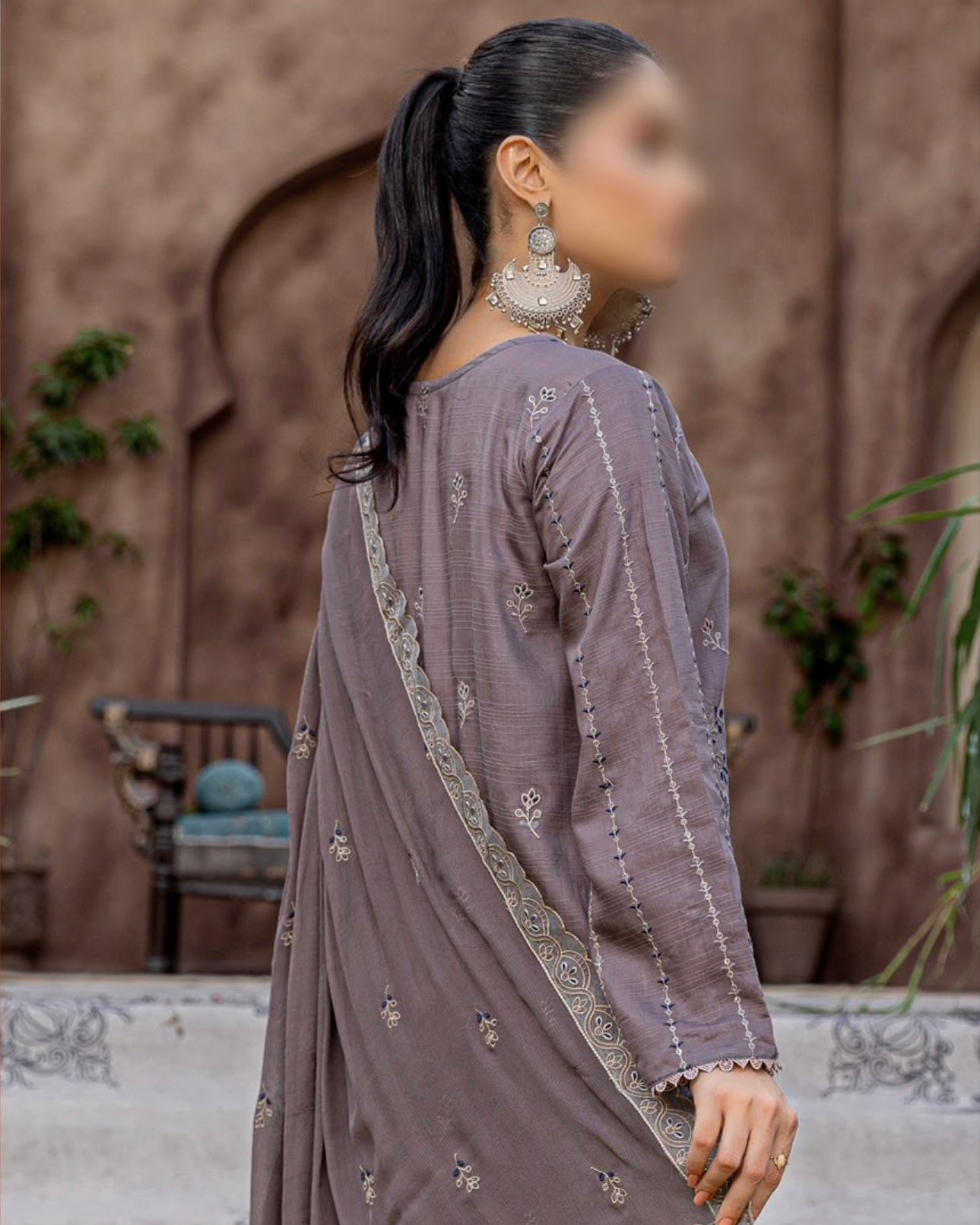 Fantak Ayra | Embroidered Doria Viscose | Design 4