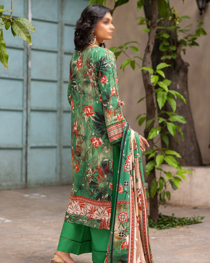 Fantak Sahil | Embroidered Printed Staple | Design 4