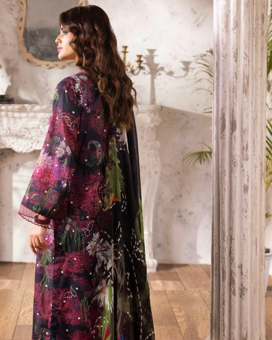 GullJee Rang Pasand | Embroidered Printed Lawn | Design 4