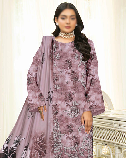 Fantak Batik | Embroidered Printed Karandi | Design 4