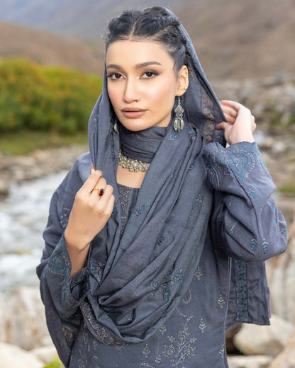 Sobia Waseem | Peach Leather Wool | Design 4