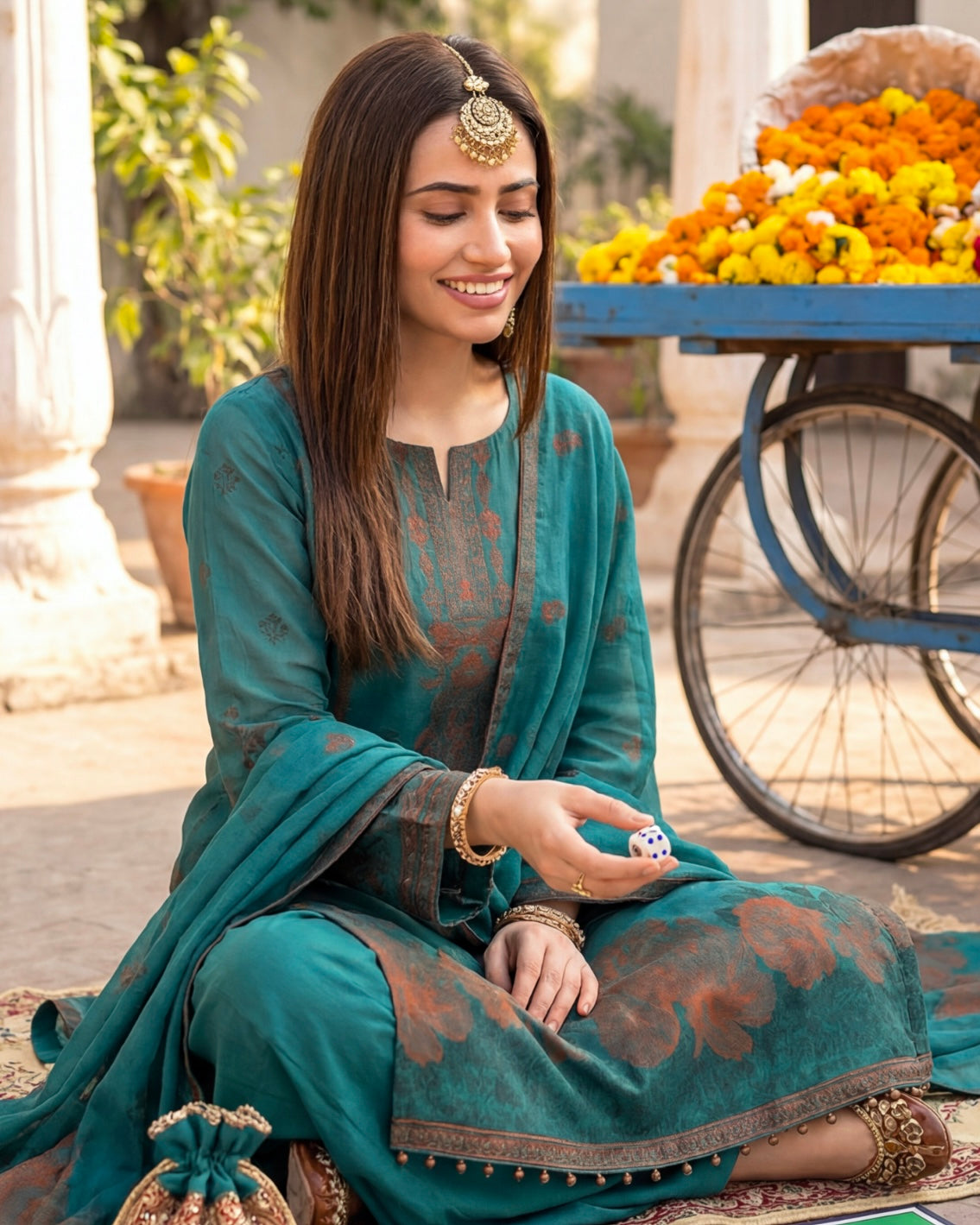 Gullerukh Banarsi | Jacquard Lawn | Design 4