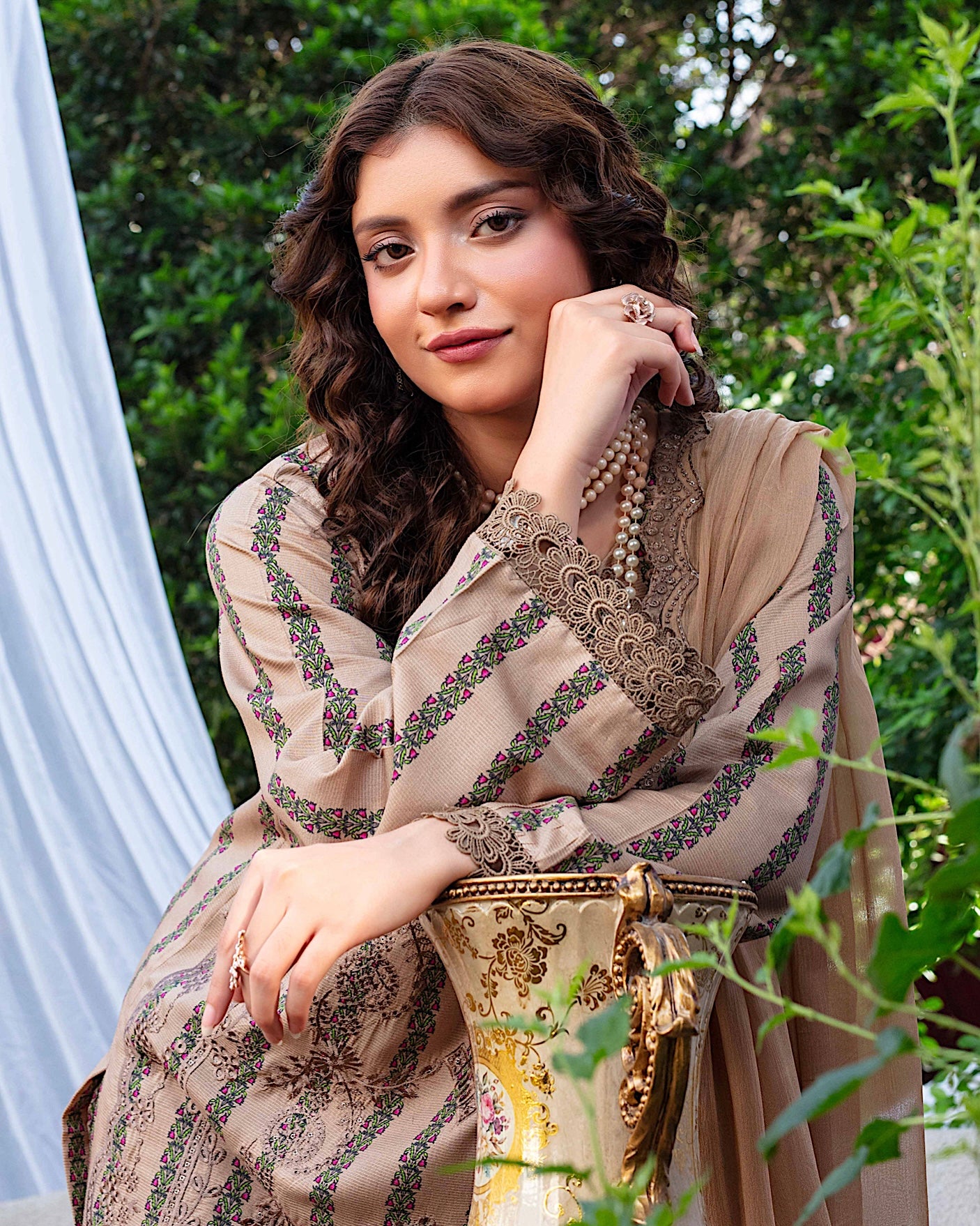 GulleRukh Amal | Embroidered Viscose Pure Dupatta | Design 4