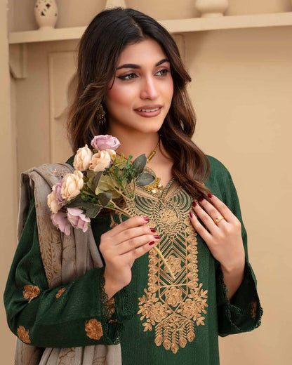 Gull-e-Rukh | Embroidered Zari Wool | Design 4