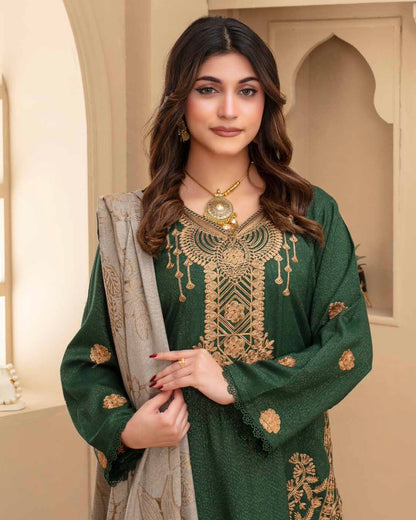 Gull-e-Rukh | Embroidered Zari Wool | Design 4