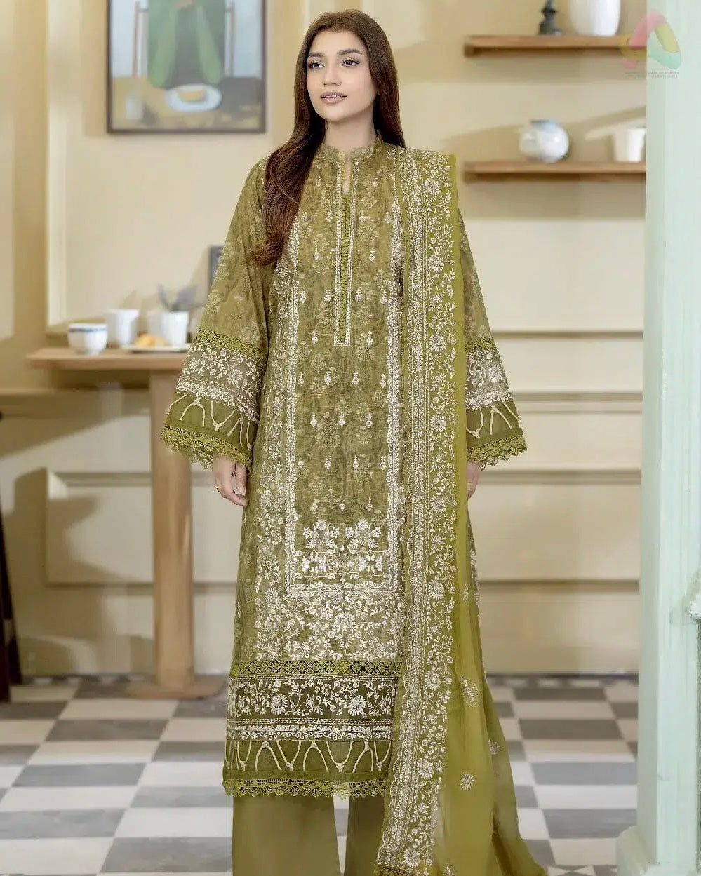 Johra Lala Zar | Embroidered Printed Lawn | Design 505