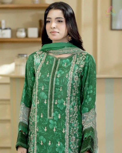 Johra Lala Zar | Embroidered Printed Lawn | Design 508