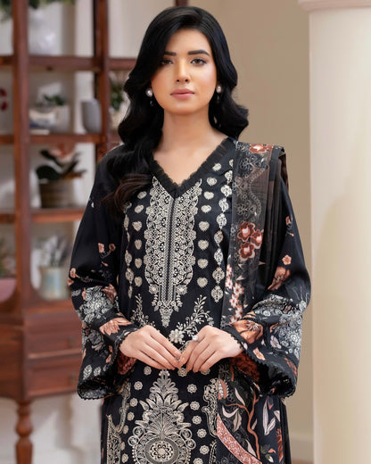 Johra Eira | Embroidered Printed Kotrai | Design 514