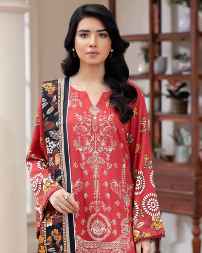 Johra Eira | Embroidered Printed Kotrai | Design 515