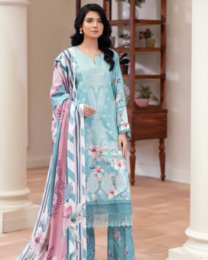 Johra Eira | Embroidered Printed Kotrai | Design 519