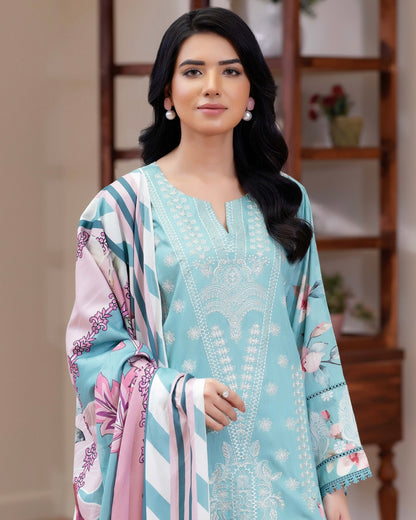 Johra Eira | Embroidered Printed Kotrai | Design 519
