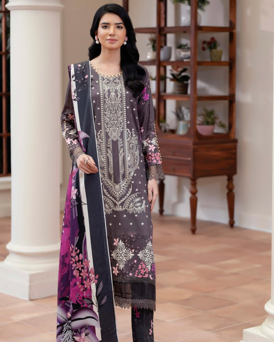 Johra Eira | Embroidered Printed Kotrai | Design 520