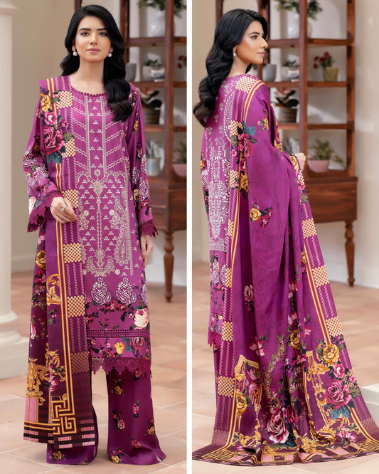 Johra Eira | Embroidered Printed Kotrai | Design 521