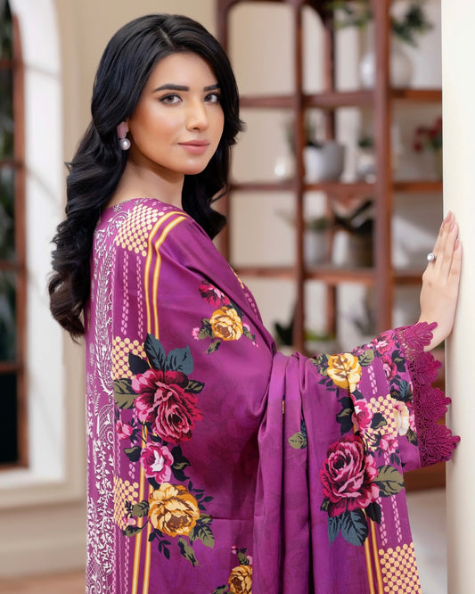 Johra Eira | Embroidered Printed Kotrai | Design 521