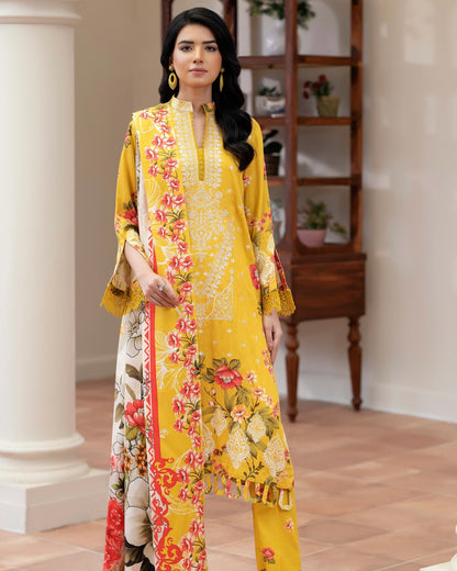 Johra Eira | Embroidered Printed Kotrai | Design 522