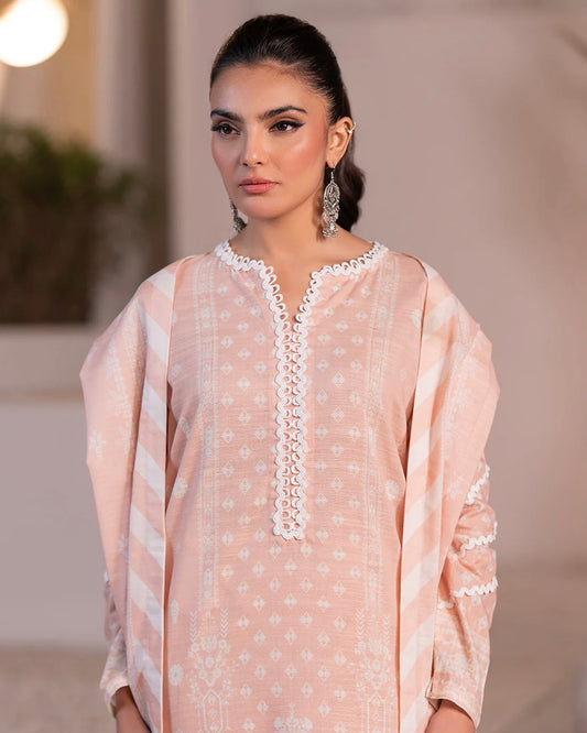 Zellbury | Paste Printed Khaddar 3Pc | Design 529