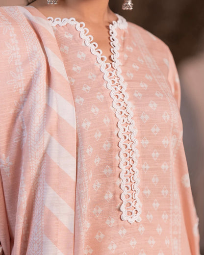 Zellbury | Paste Printed Khaddar 3Pc | Design 529