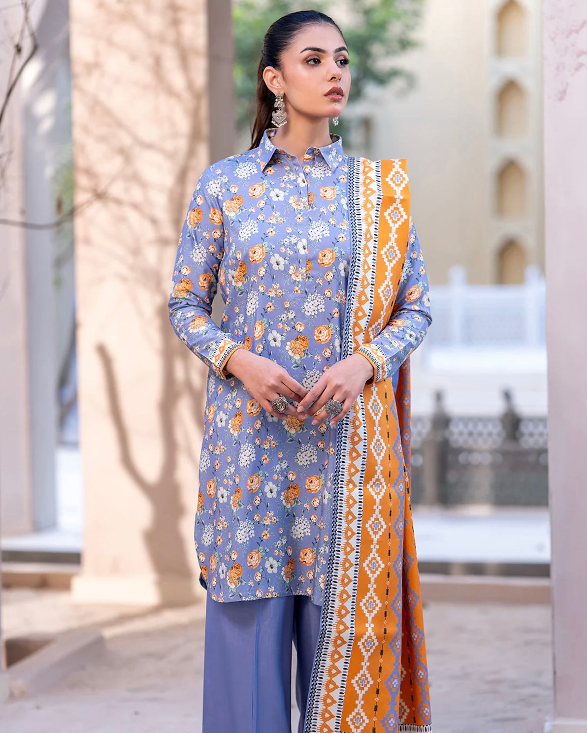 Zellbury | Printed Cotail 3pc | Design 534