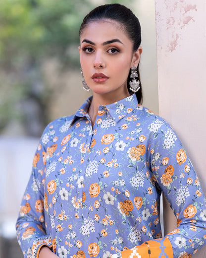 Zellbury | Printed Cotail 3pc | Design 534