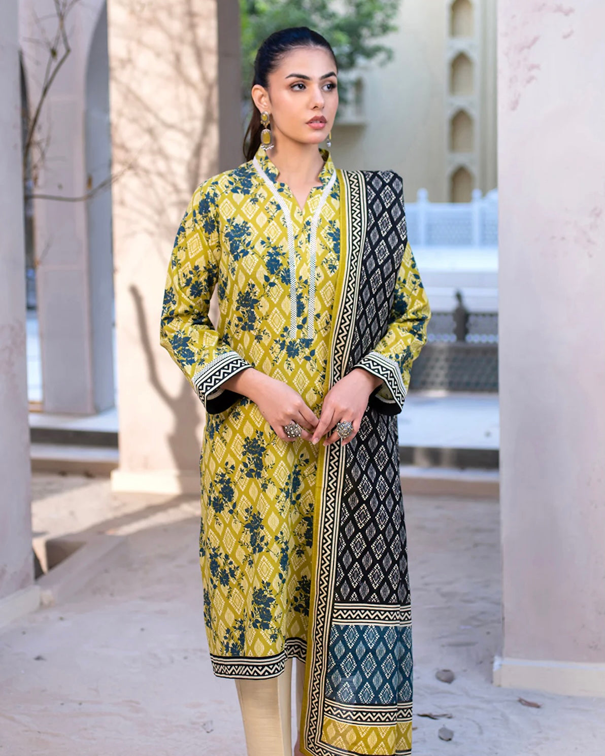 Zellbury | Printed Khaddar 2Pc | Design 548