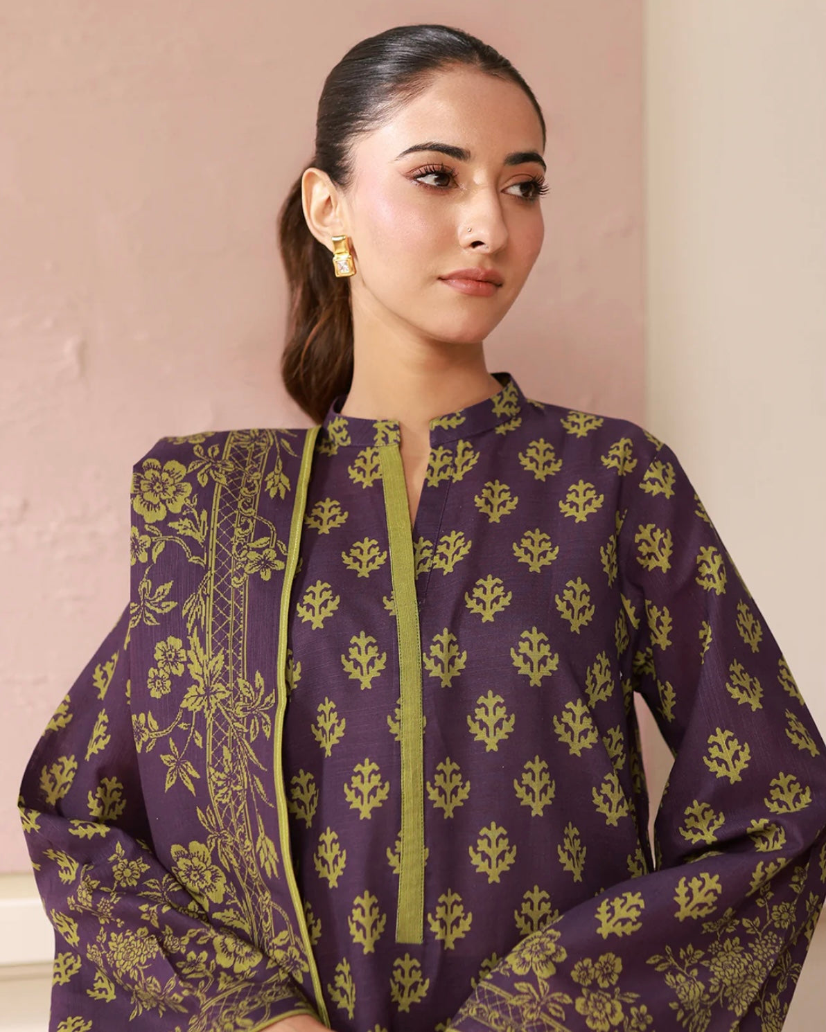 Zellbury | Printed Khaddar 2Pc | Design 549