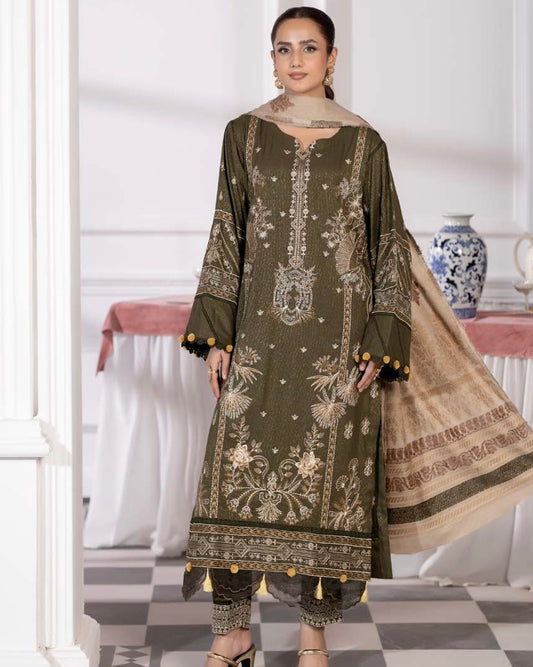 Johra Gulfishan | Zari Peach Leather | Design 560