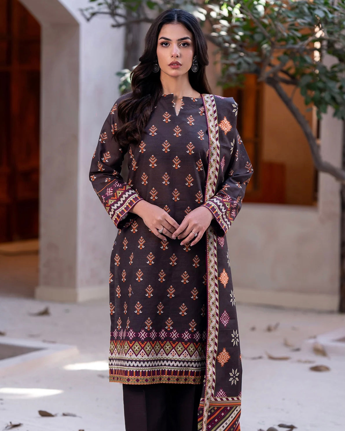 Zellbury | Printed Khaddar 2Pc | Design 562