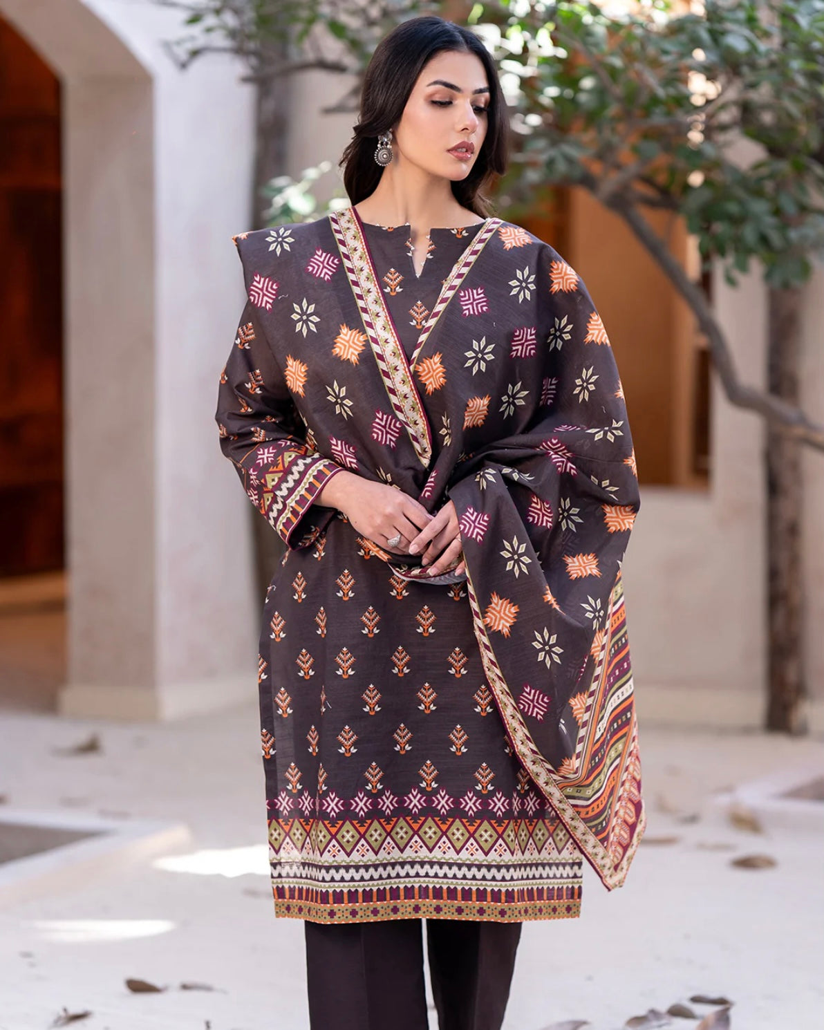 Zellbury | Printed Khaddar 2Pc | Design 562