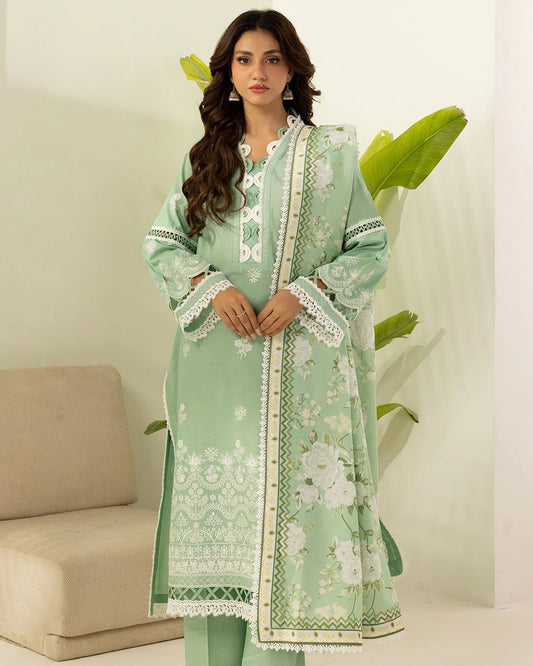 Zellbury | Embroidered Lawn Denting Dupatta | Design 568