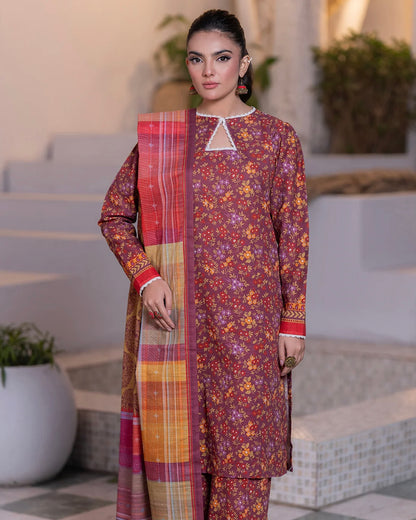 Zellbury | Printed Viscose 3pc | Design 585