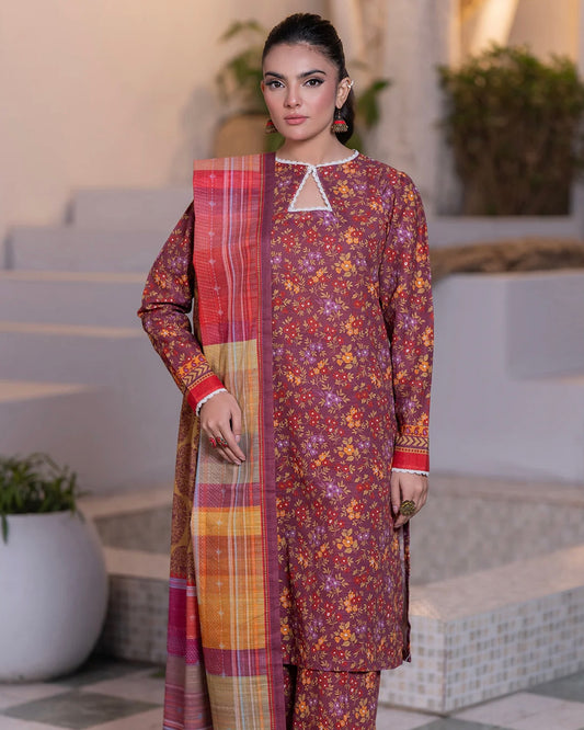 Zellbury | Printed Viscose 3pc | Design 585
