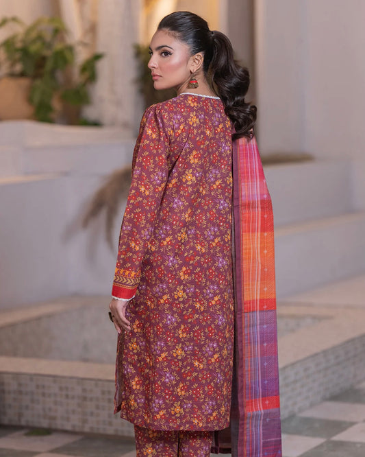 Zellbury | Printed Viscose 3pc | Design 585